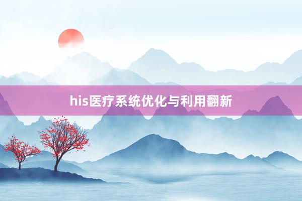 his医疗系统优化与利用翻新